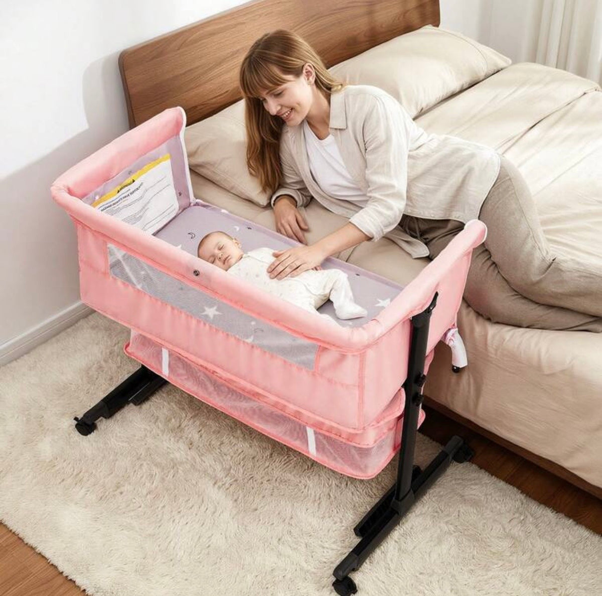 TidyMini™ DreamGlide 3-in-1 Bedside Bassinet