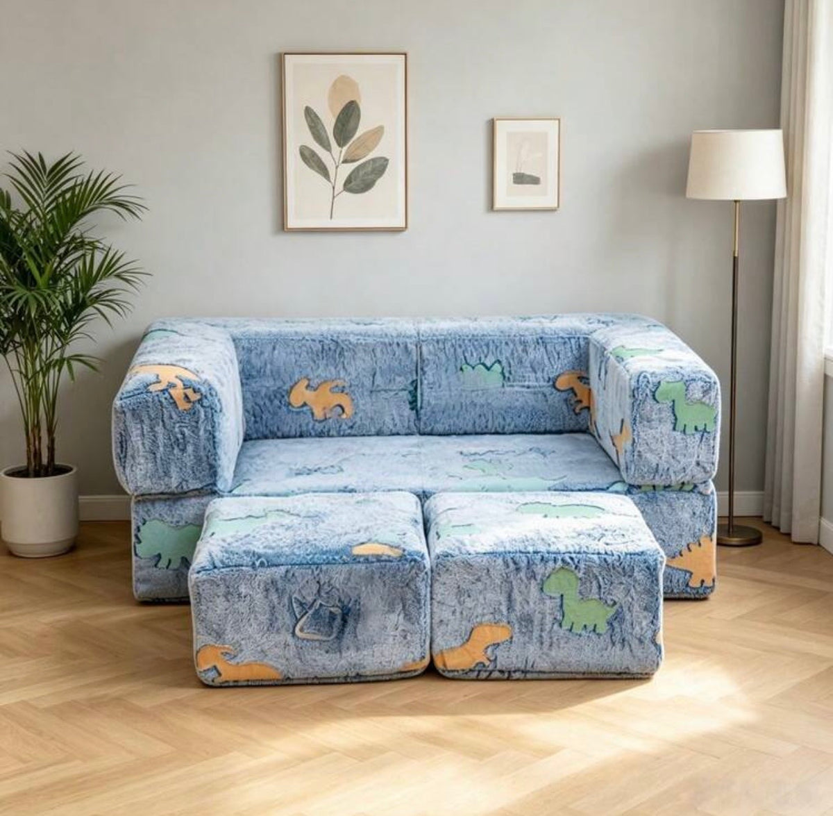TidyMini™ PlayNest™ Modular Kids Sofa & Convertible Floor Lounger