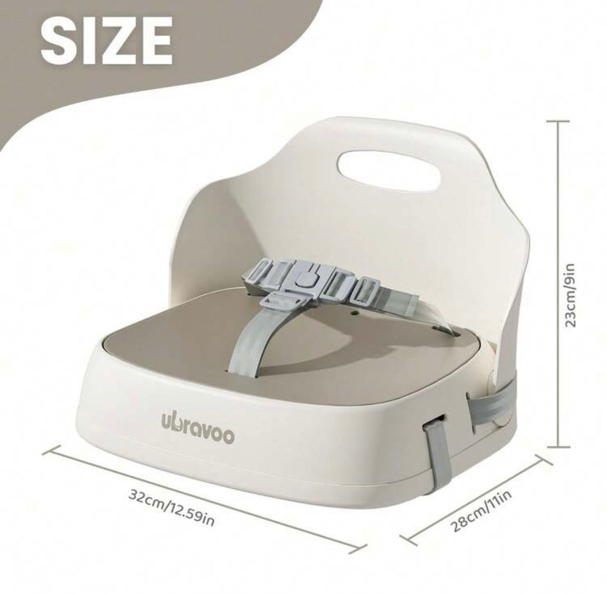 TidyMini™ GoNest Portable Booster Seat — Foldable Dining Chair Booster with 3-Point Harness & Dual Secure Straps