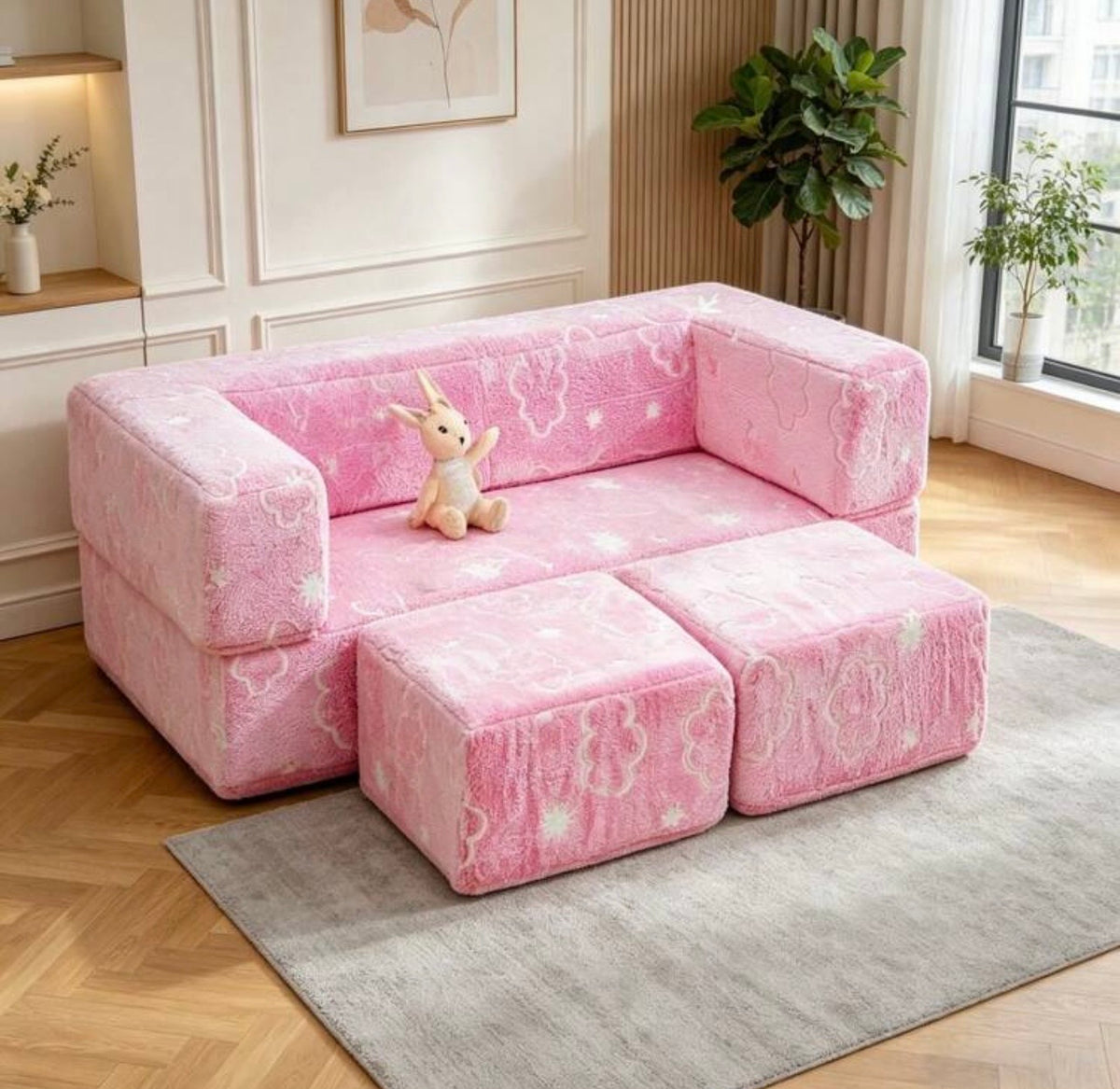 TidyMini™ PlayNest™ Modular Kids Sofa & Convertible Floor Lounger