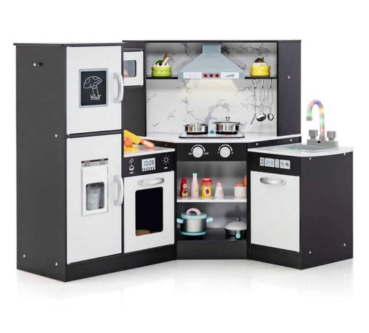 TidyMini GrandChef™ Interactive Corner Play Kitchen with Lights & Sounds