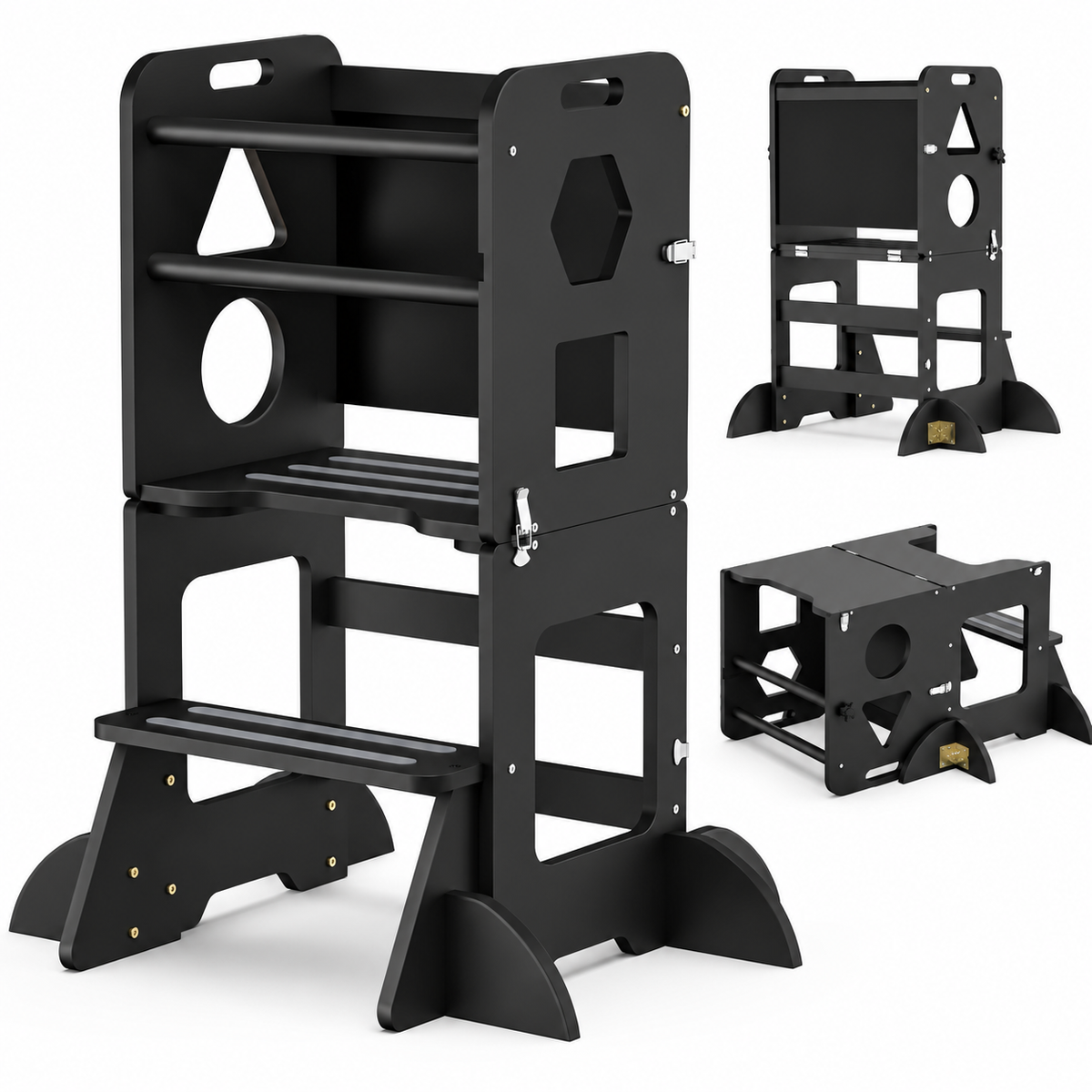 TidyMini™ GrowWithMe 3-in-1 Convertible Learning Tower & Activity Table