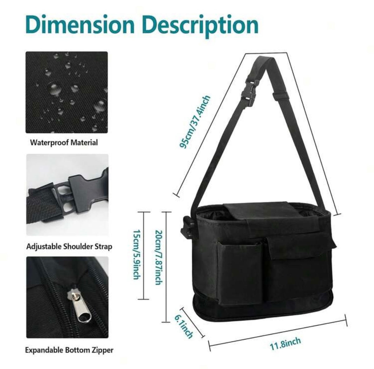 TidyMini™ StrollMate Expandable Stroller Caddy