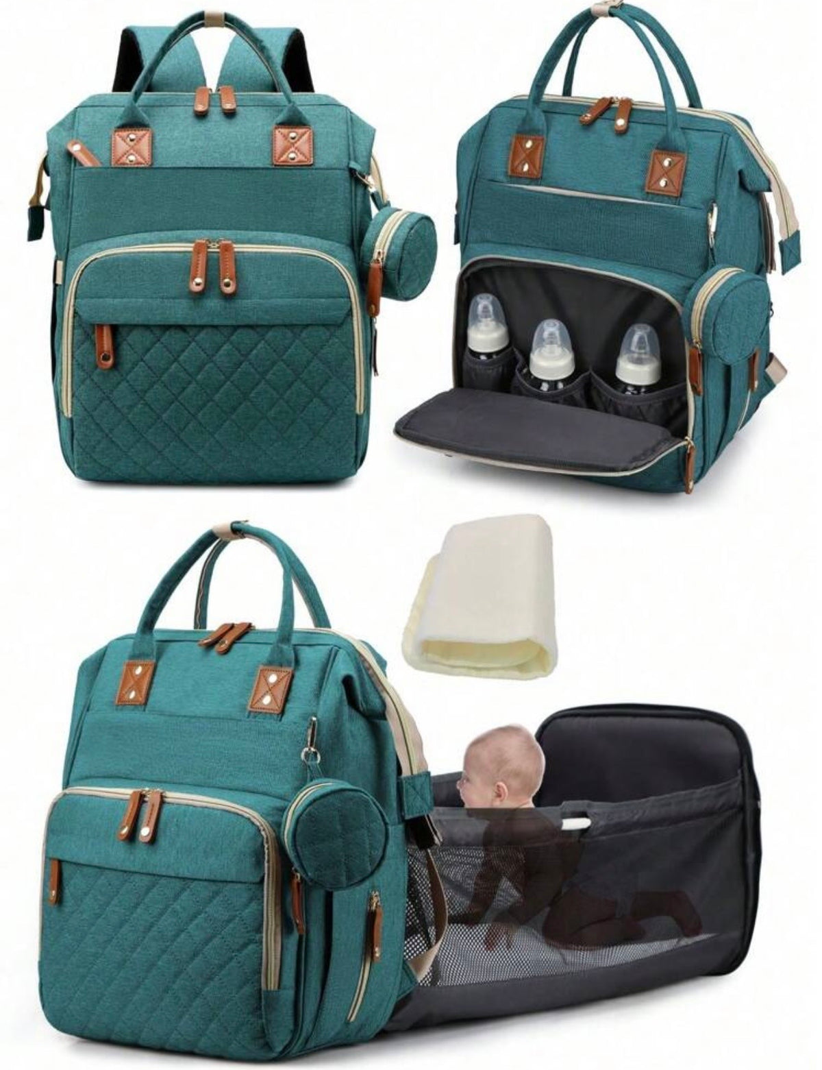 TidyMini™ CarryNest 4-in-1 Diaper Backpack & Portable Changing Station