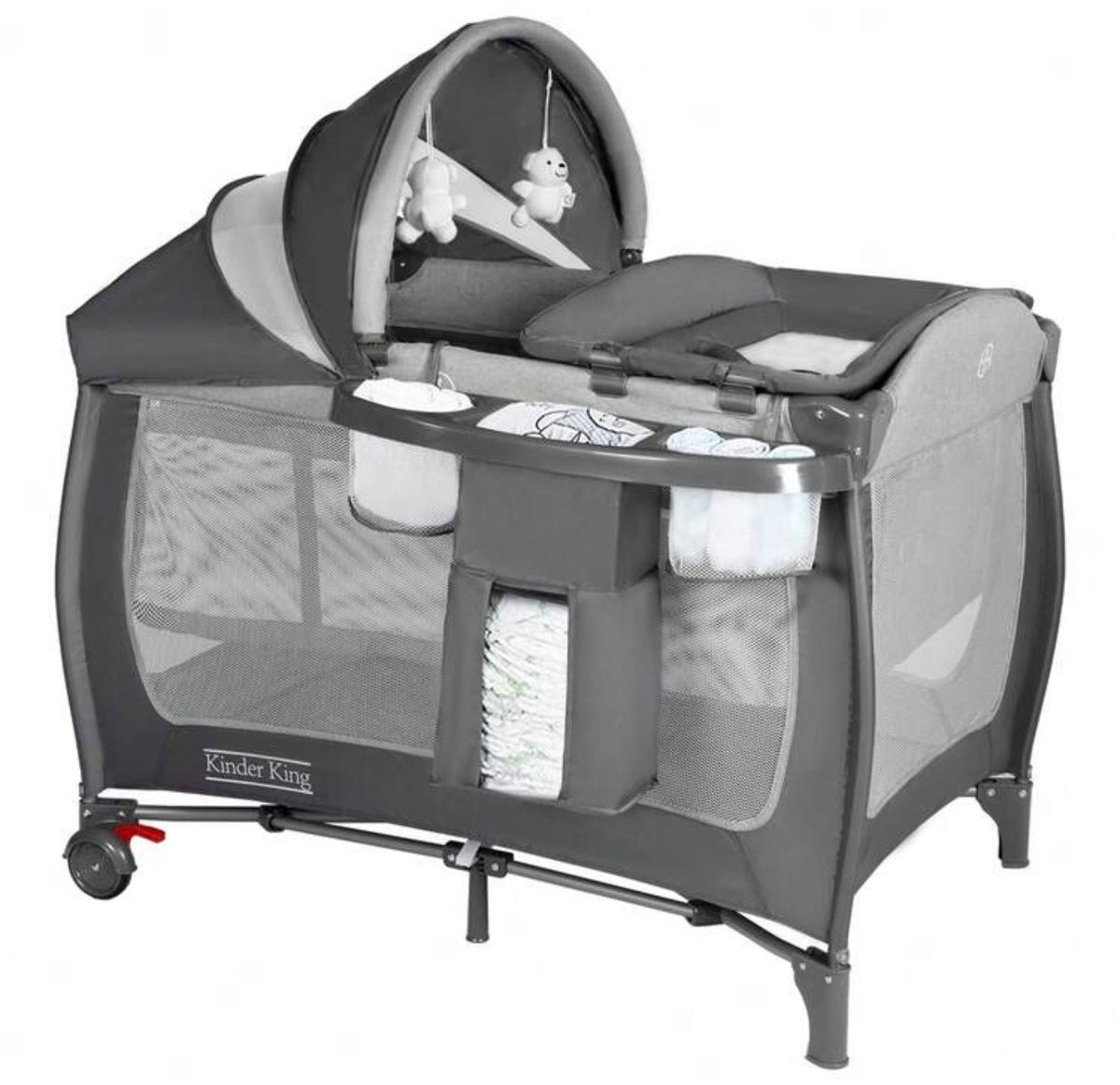 TidyMini™ HavenNest 4-in-1 Baby Playard & Bassinet
