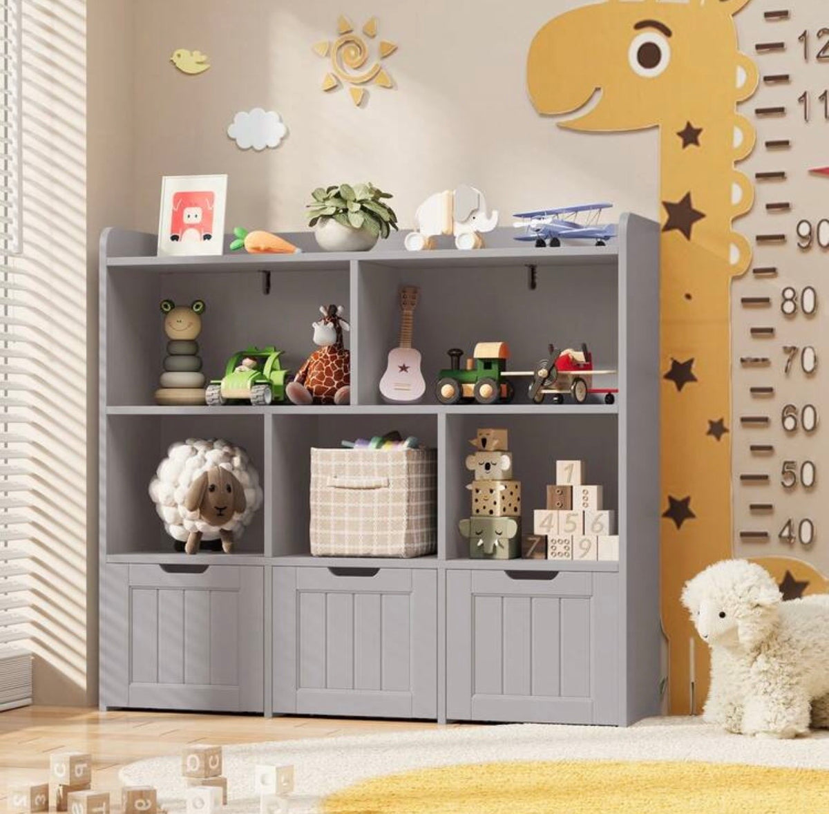 TidyMini™ HavenCube 3-Drawer Kids Toy & Book Organizer