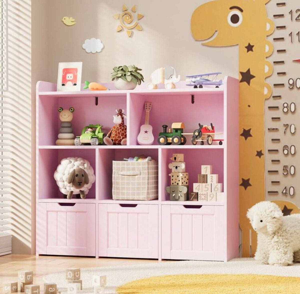 TidyMini™ HavenCube 3-Drawer Kids Toy & Book Organizer