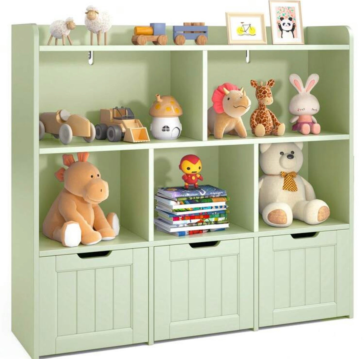 TidyMini™ HavenCube 3-Drawer Kids Toy & Book Organizer