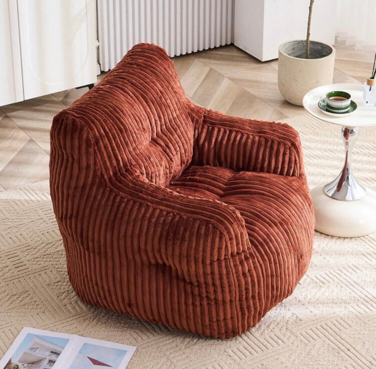 TidyMini CloudNest™ Oversized Corduroy Foam Lounge Chair