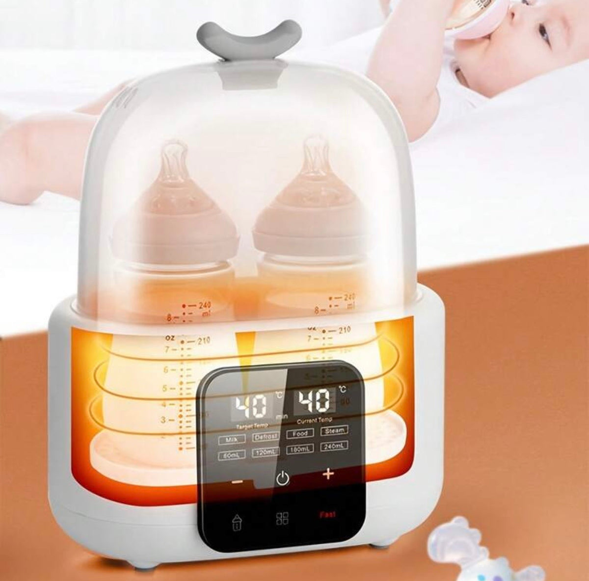 TidyMini™ WarmNest 6-in-1 Smart Bottle Warmer
