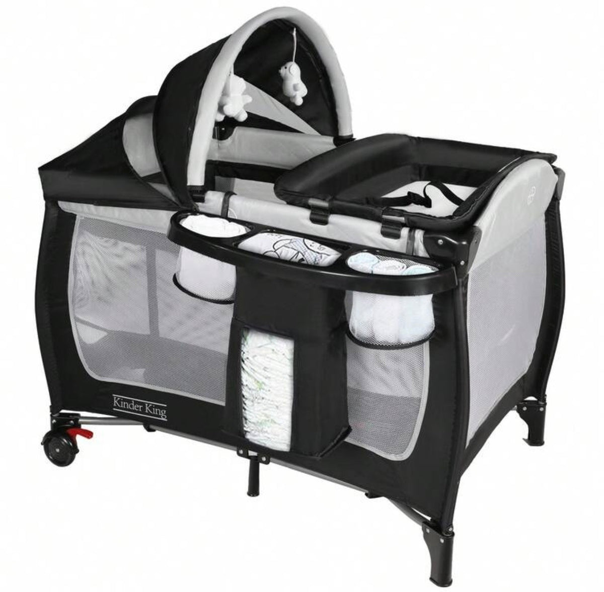 TidyMini™ HavenNest 4-in-1 Baby Playard & Bassinet