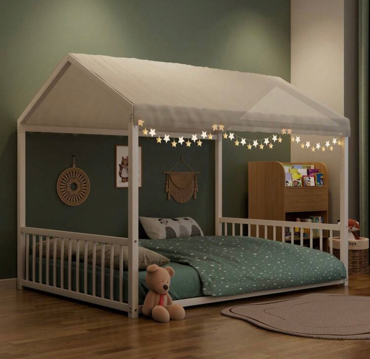 TidyMini DreamHouse™ Full-Size Montessori Floor Bed