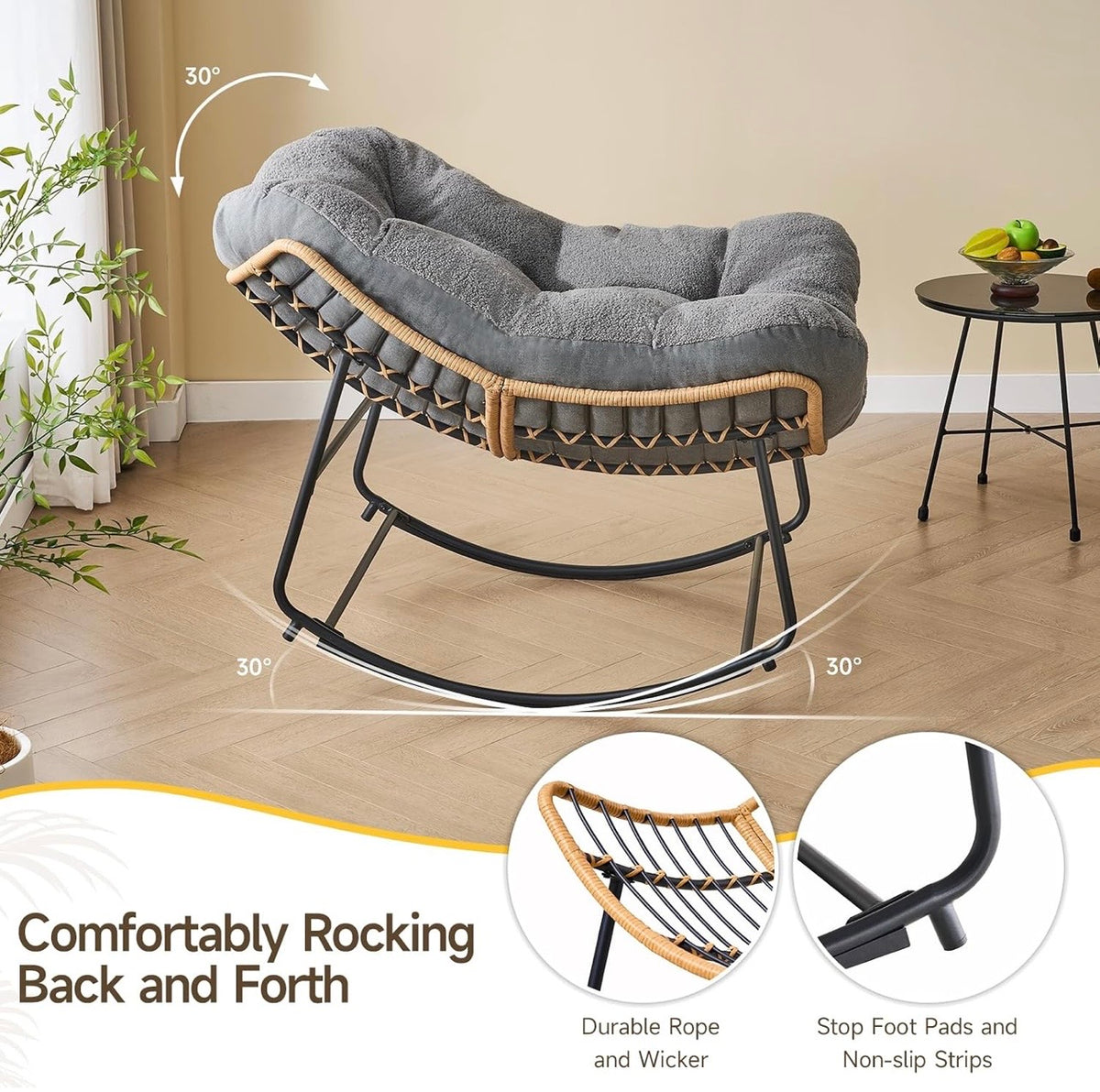 TidyMini™ SnuggleNest Oversized Nursery Rocking Chair
