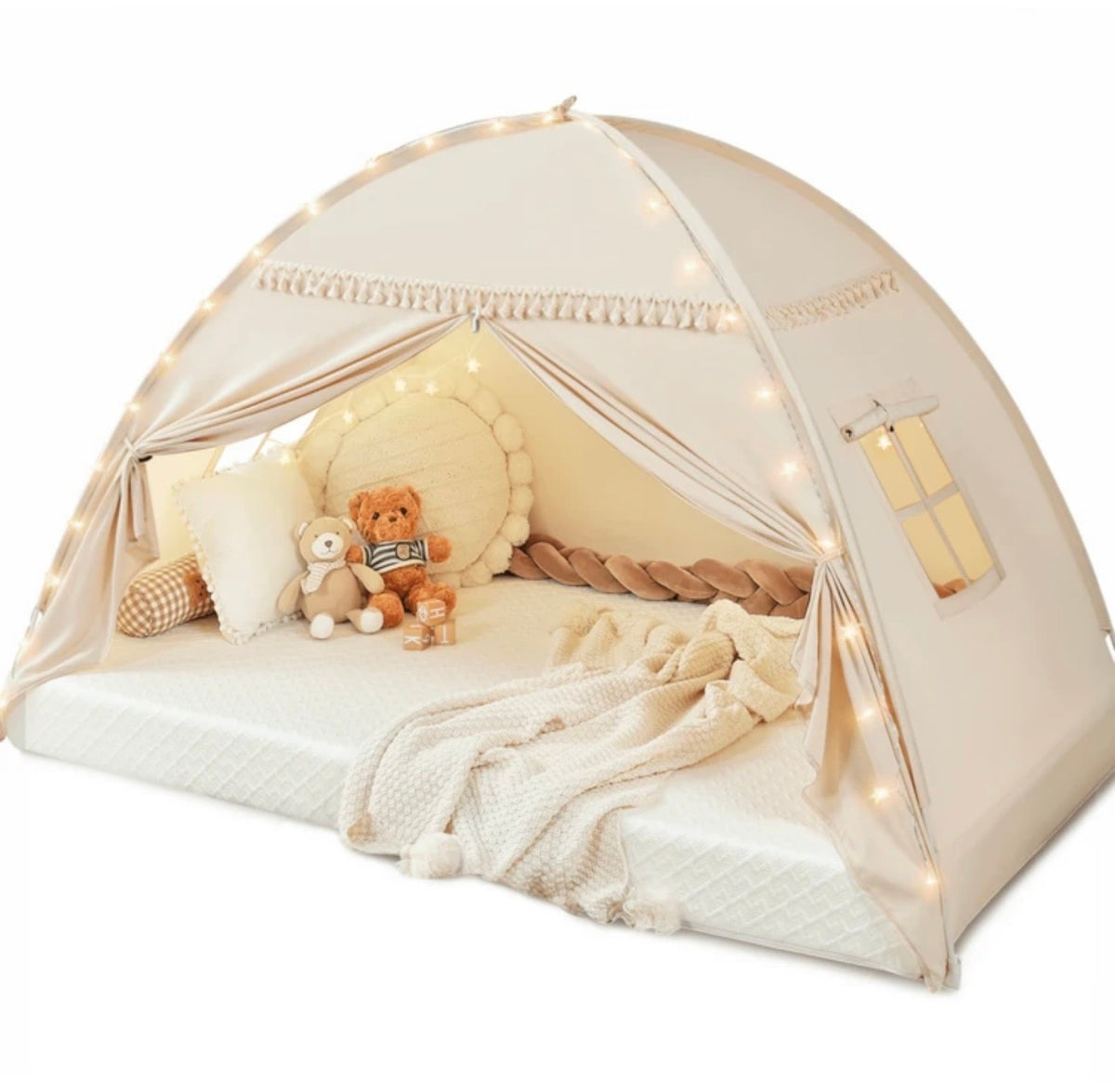 TidyMini DreamDen™ Twin Bed Tent & Cozy Kids Hideaway