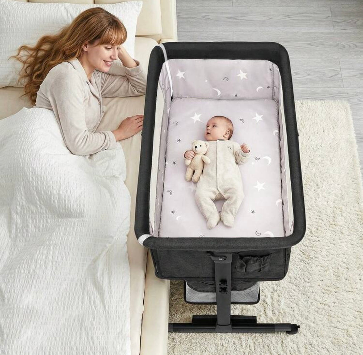 TidyMini™ DreamGlide 3-in-1 Bedside Bassinet