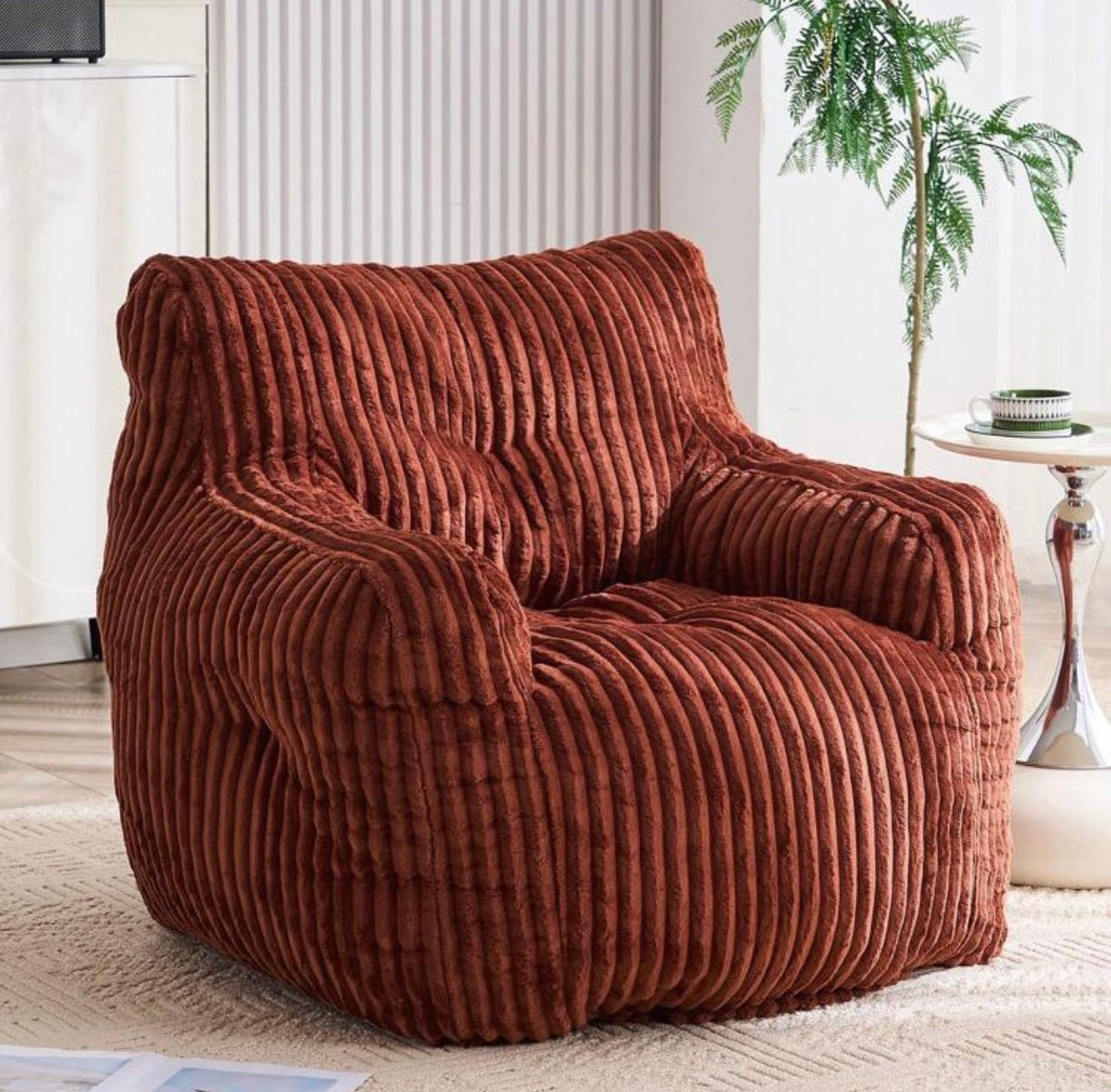 TidyMini CloudNest™ Oversized Corduroy Foam Lounge Chair