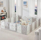 TidyMini™ FlexiNest Modular Baby Playpen — Foldable 14/18-Panel Play Space with Interactive Activity Panel