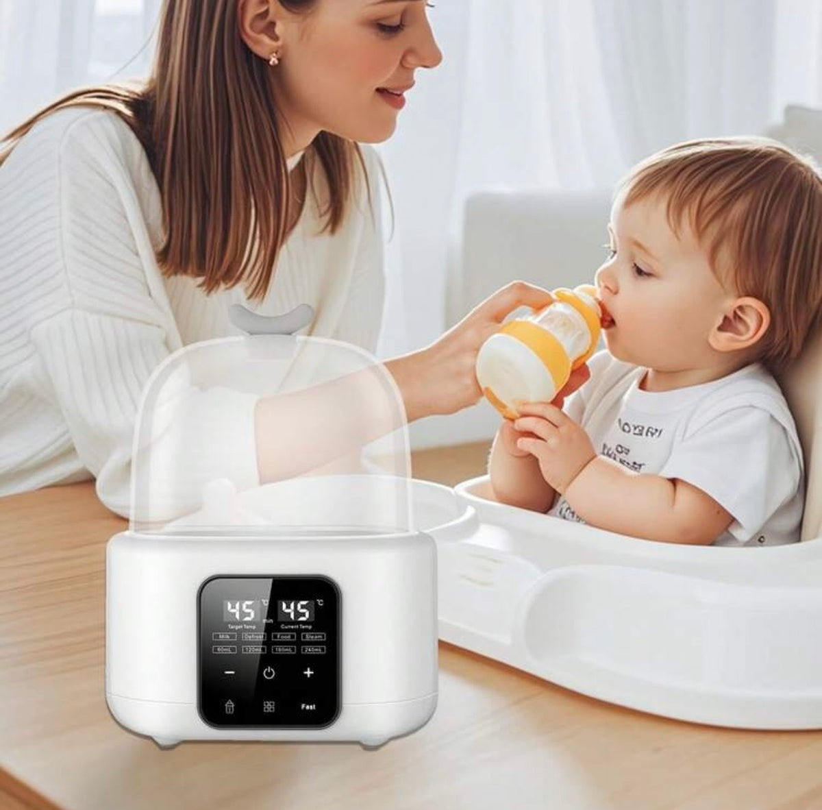 TidyMini™ WarmNest 6-in-1 Smart Bottle Warmer