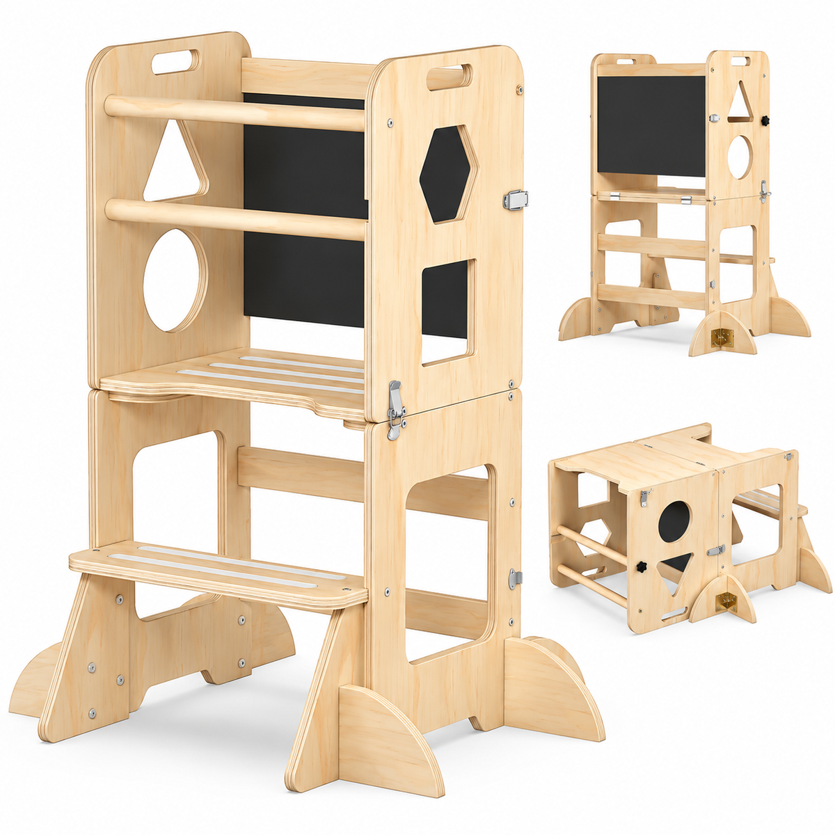 TidyMini™ GrowWithMe 3-in-1 Convertible Learning Tower & Activity Table