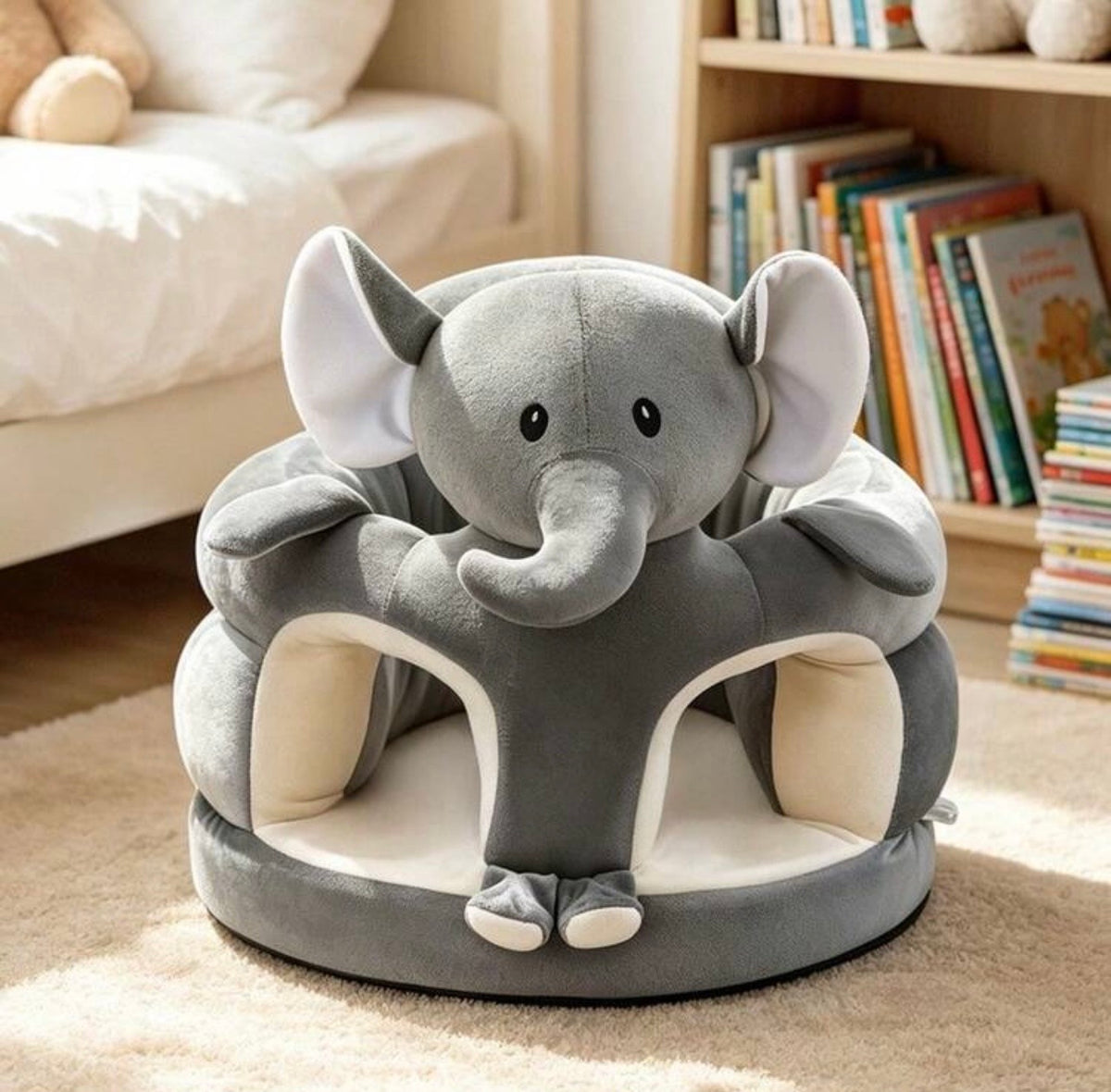 TidyMini SafariSeat™ Plush Animal Toddler Chair with Anti-Slip Base
