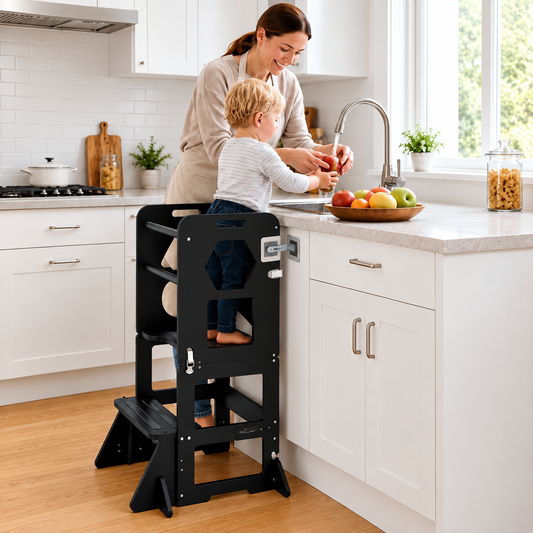 TidyMini™ GrowWithMe 3-in-1 Convertible Learning Tower & Activity Table