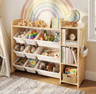 TidyMini™ SortNest 3-in-1 Toy Organizer & Kids Bookshelf