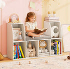 TidyMini Cozy Reading Nook & 6-Cube Kids Bookcase with Cushion
