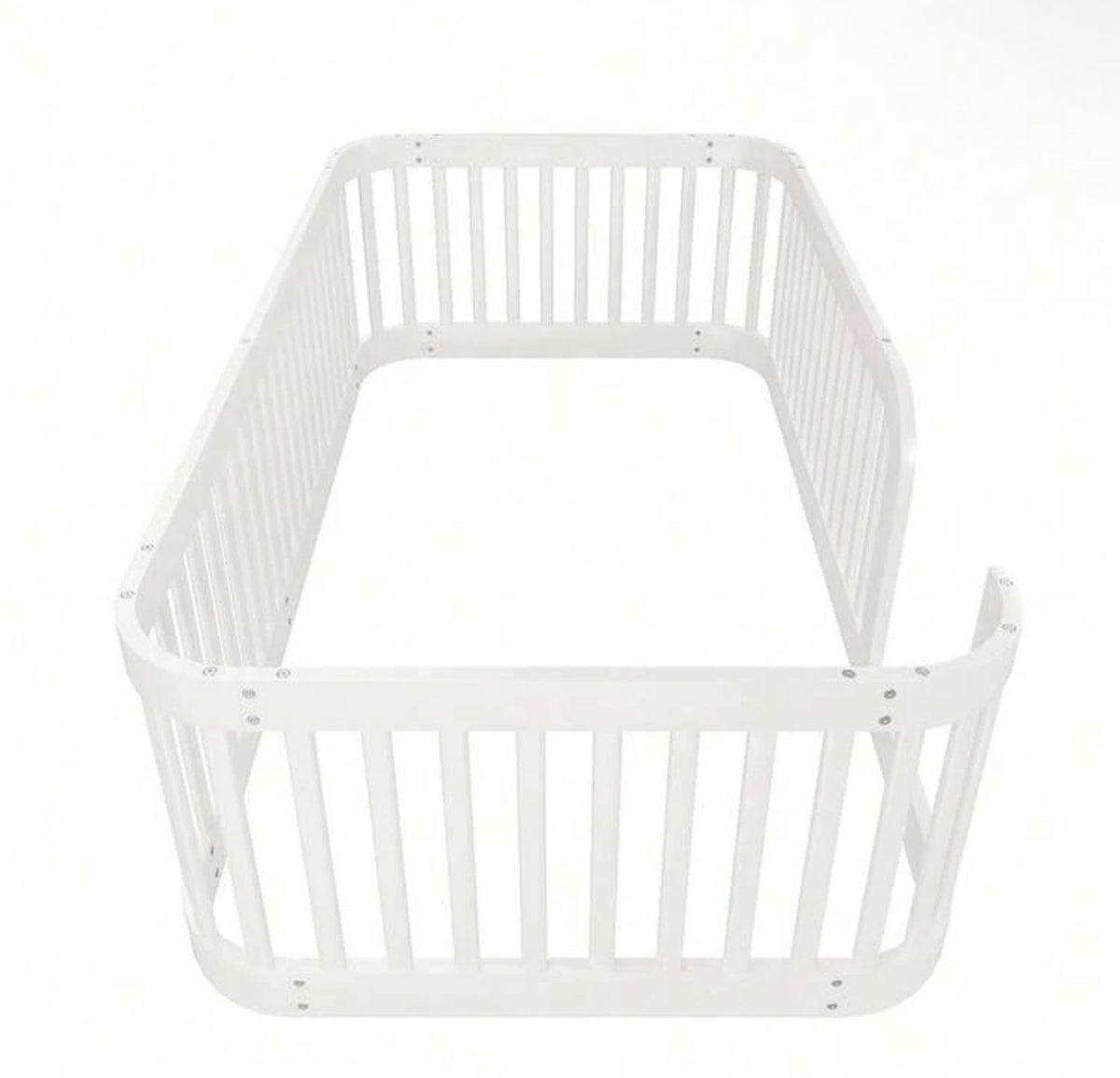 TidyMini™ NestHaven™ Floor Bed with Full Guardrails