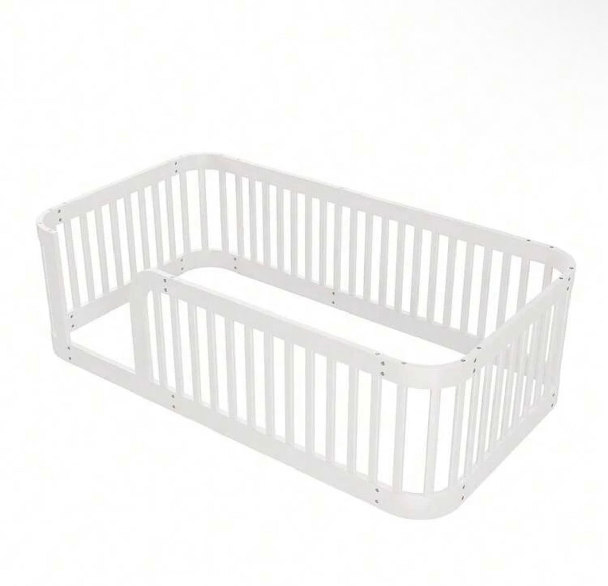 TidyMini™ NestHaven™ Floor Bed with Full Guardrails