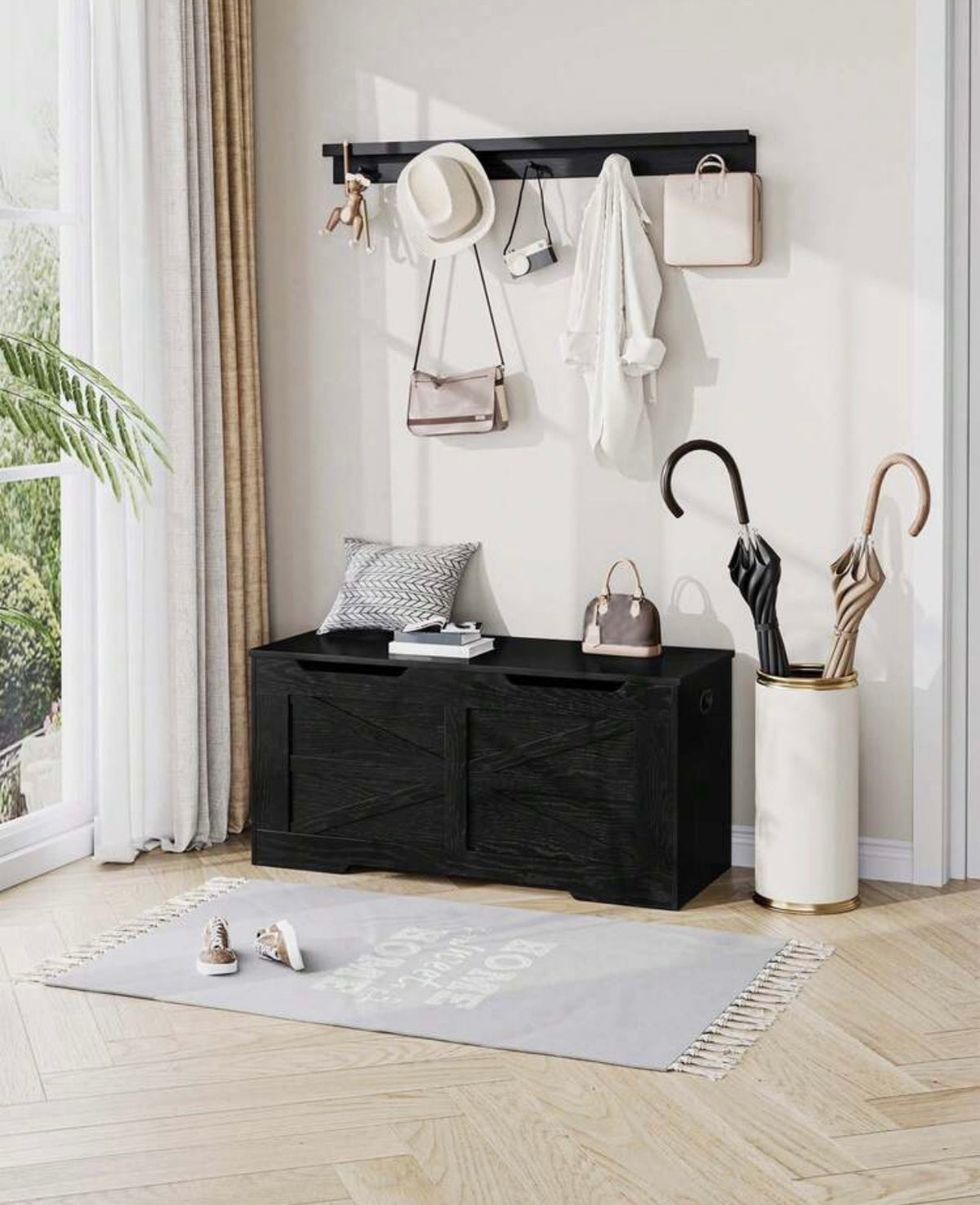 TidyMini™ Haven Toy Storage Bench – Large-Capacity Toy Chest & Nursery Seat