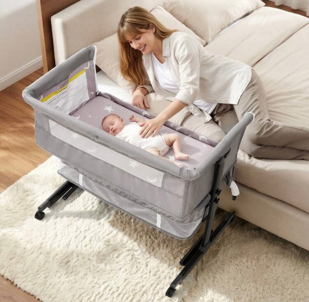 TidyMini™ DreamGlide 3-in-1 Bedside Bassinet