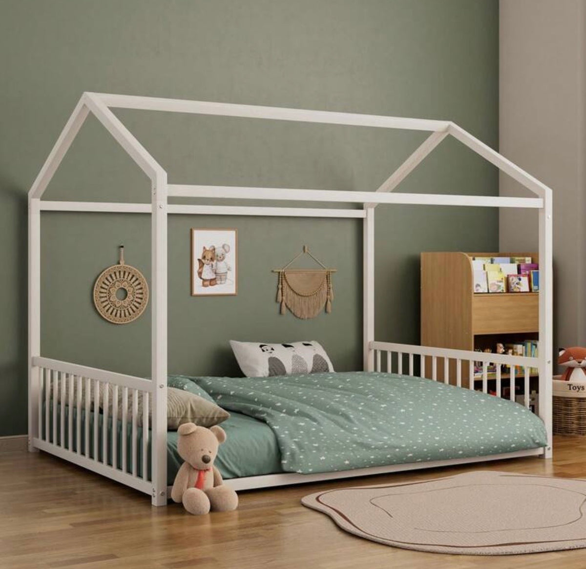 TidyMini DreamHouse™ Full-Size Montessori Floor Bed