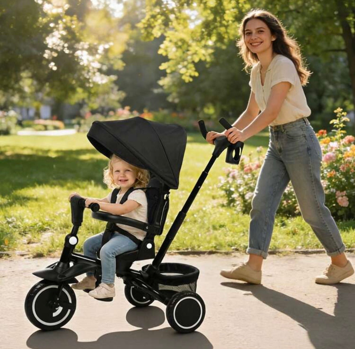 TidyMini AdventureRide™ 8-in-1 Grow-With-Me Stroller Trike
