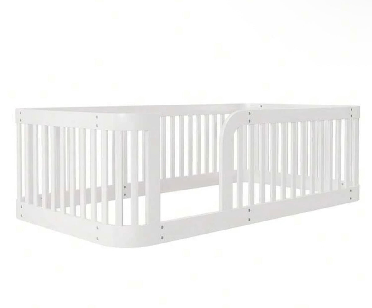 TidyMini™ NestHaven™ Floor Bed with Full Guardrails