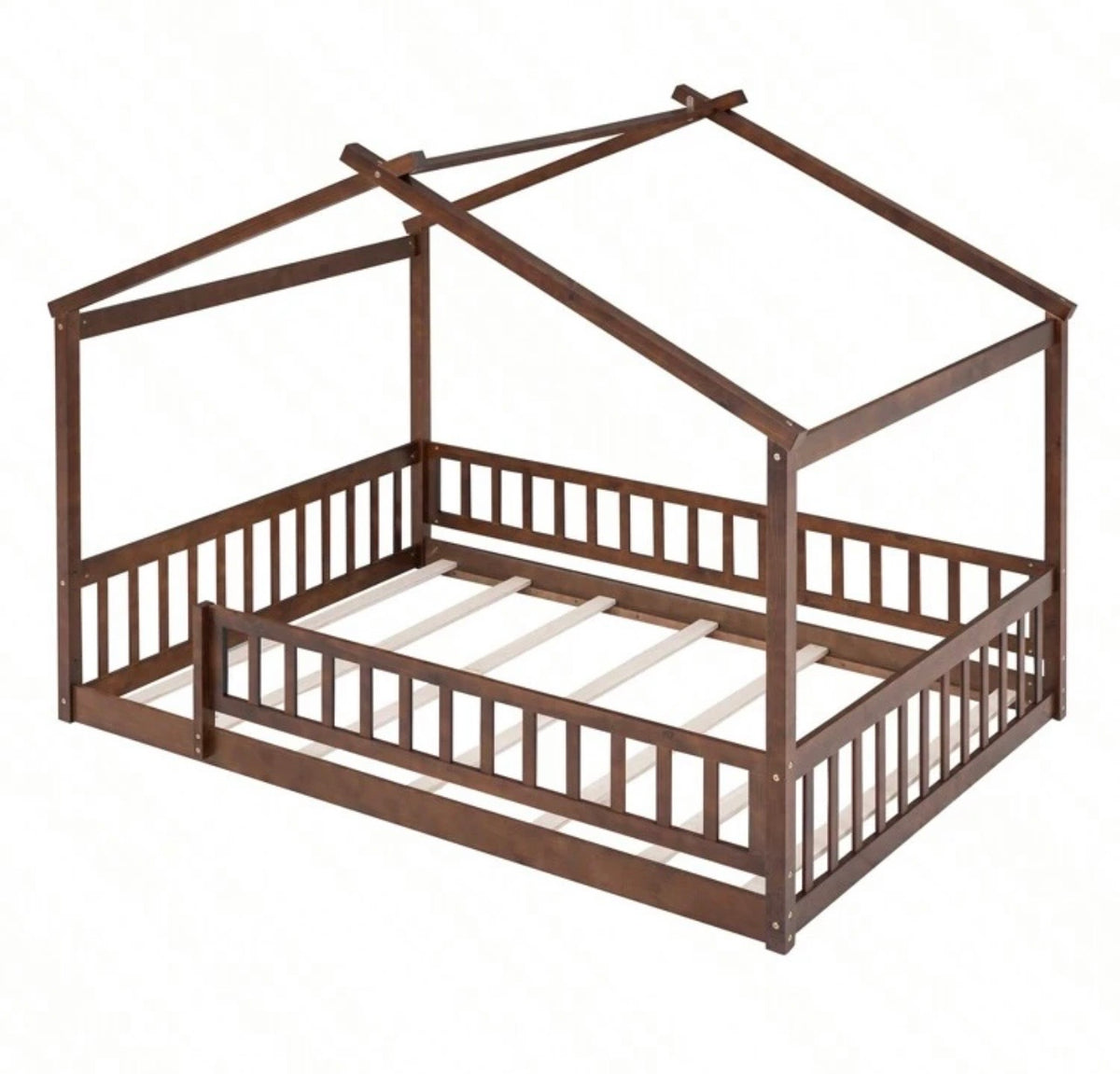 TidyMini™ DreamCottage™ Full House Floor Bed with Guardrails