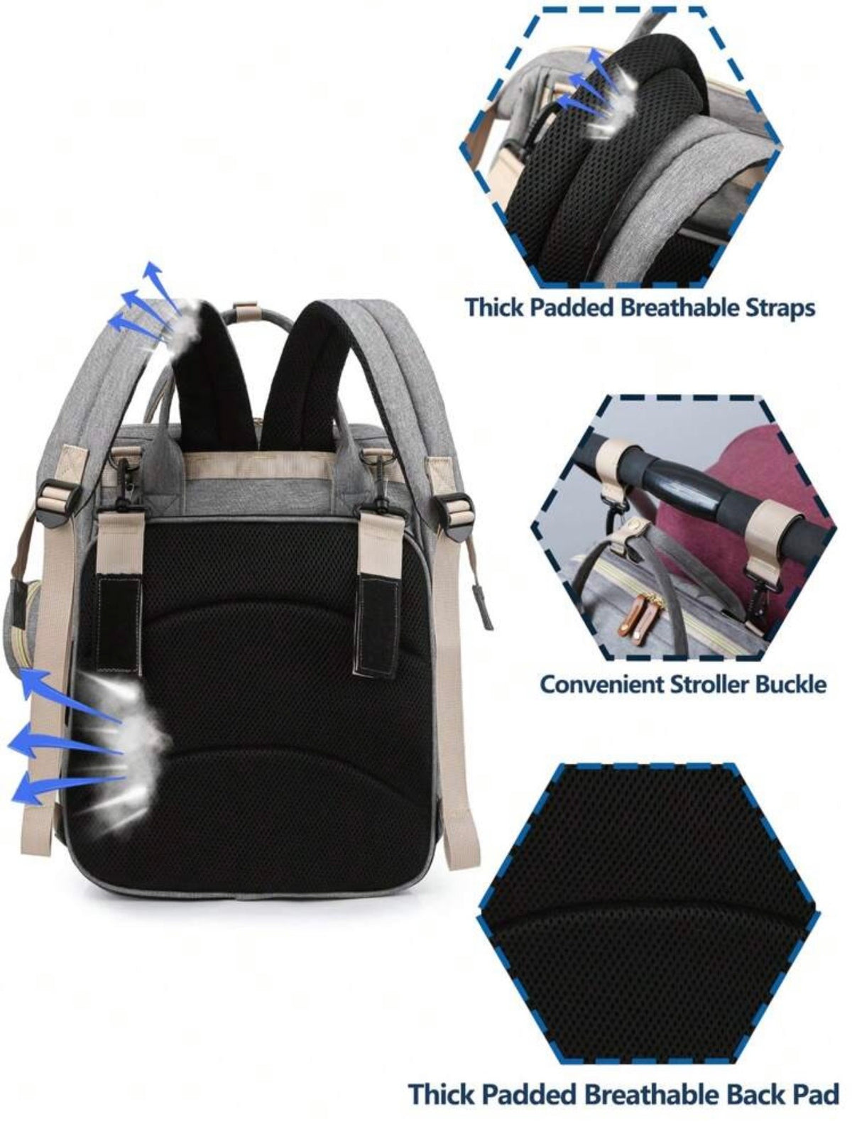 TidyMini™ CarryNest 4-in-1 Diaper Backpack & Portable Changing Station