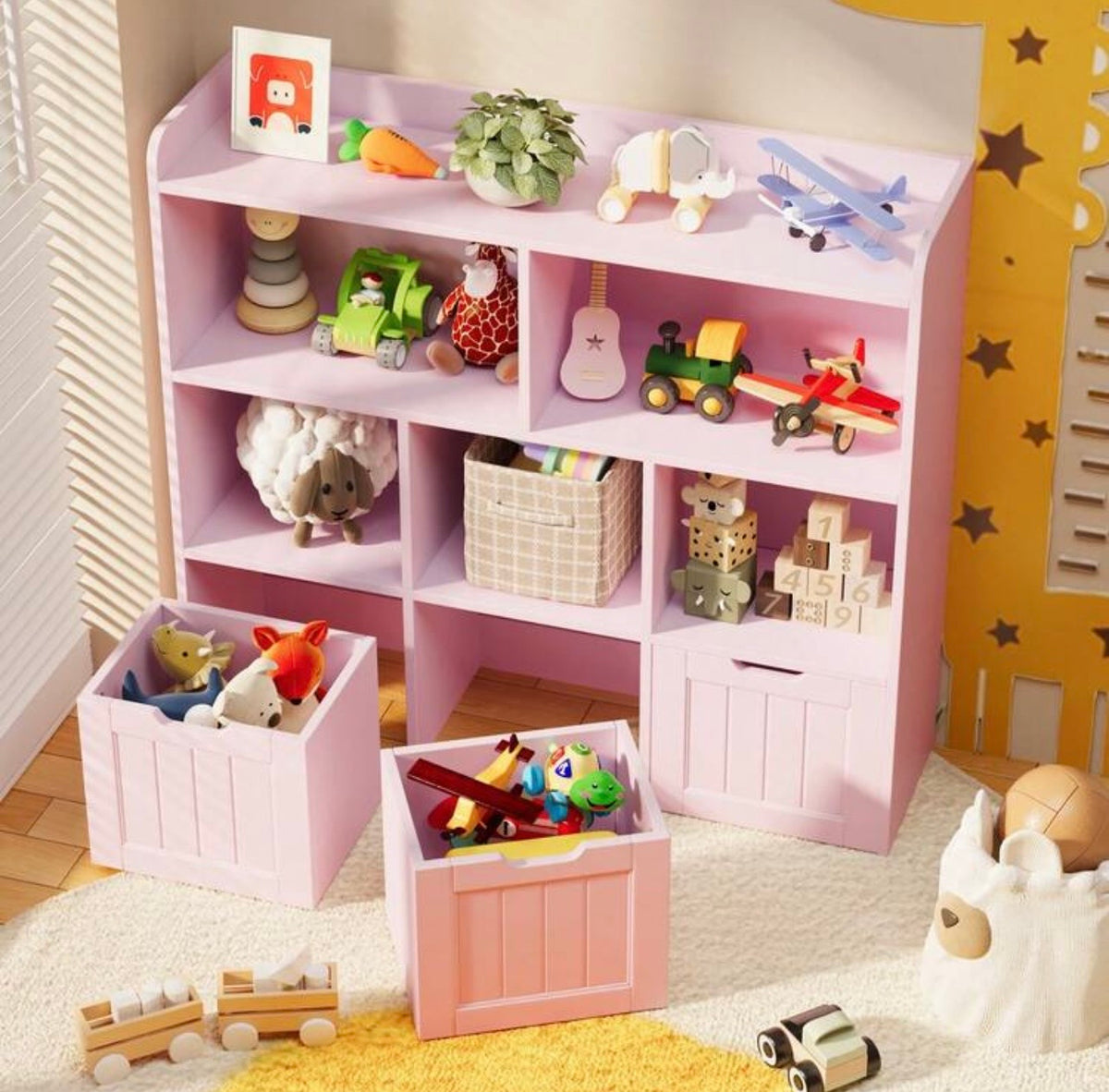 TidyMini™ HavenCube 3-Drawer Kids Toy & Book Organizer