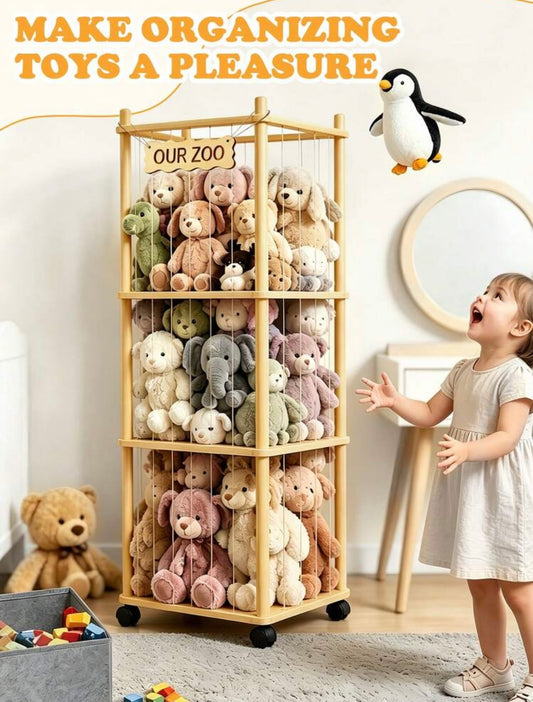 TidyMini™ PlushTower Stuffed Animal Storage Organizer