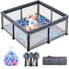 TidyMini™ Fold & Play Baby Playpen with Mesh Sides & Ball Pit
