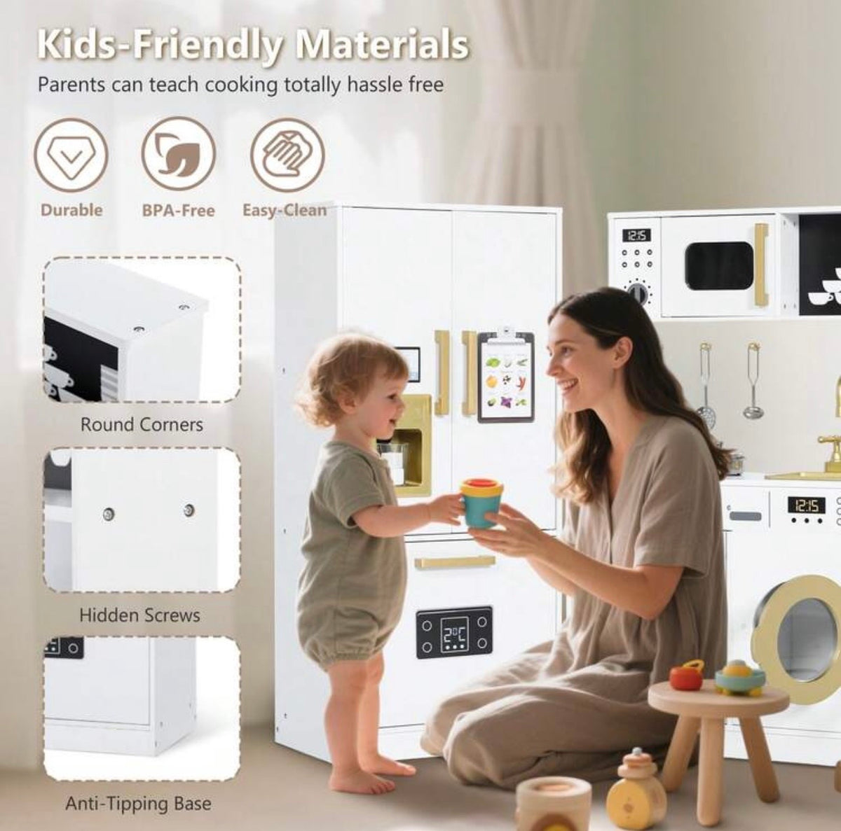 TidyMini Little Chef™ Deluxe All-in-One Play Kitchen