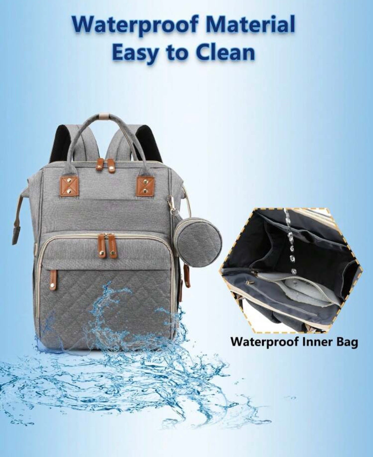 TidyMini™ CarryNest 4-in-1 Diaper Backpack & Portable Changing Station