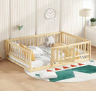 TidyMini CozyNest™ Montessori Floor Bed with Safety Rails