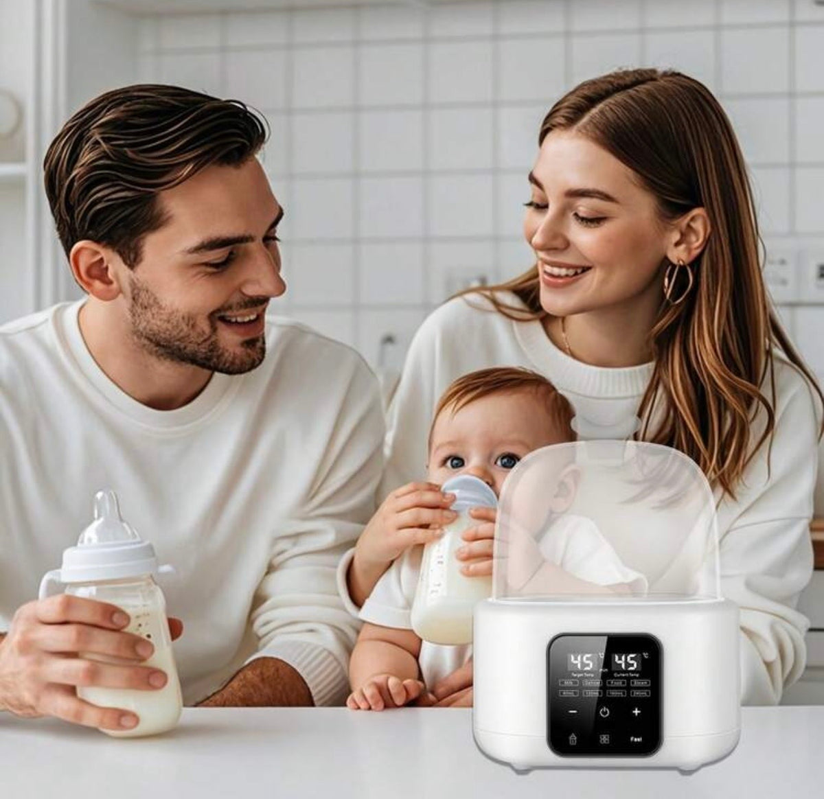TidyMini™ WarmNest 6-in-1 Smart Bottle Warmer