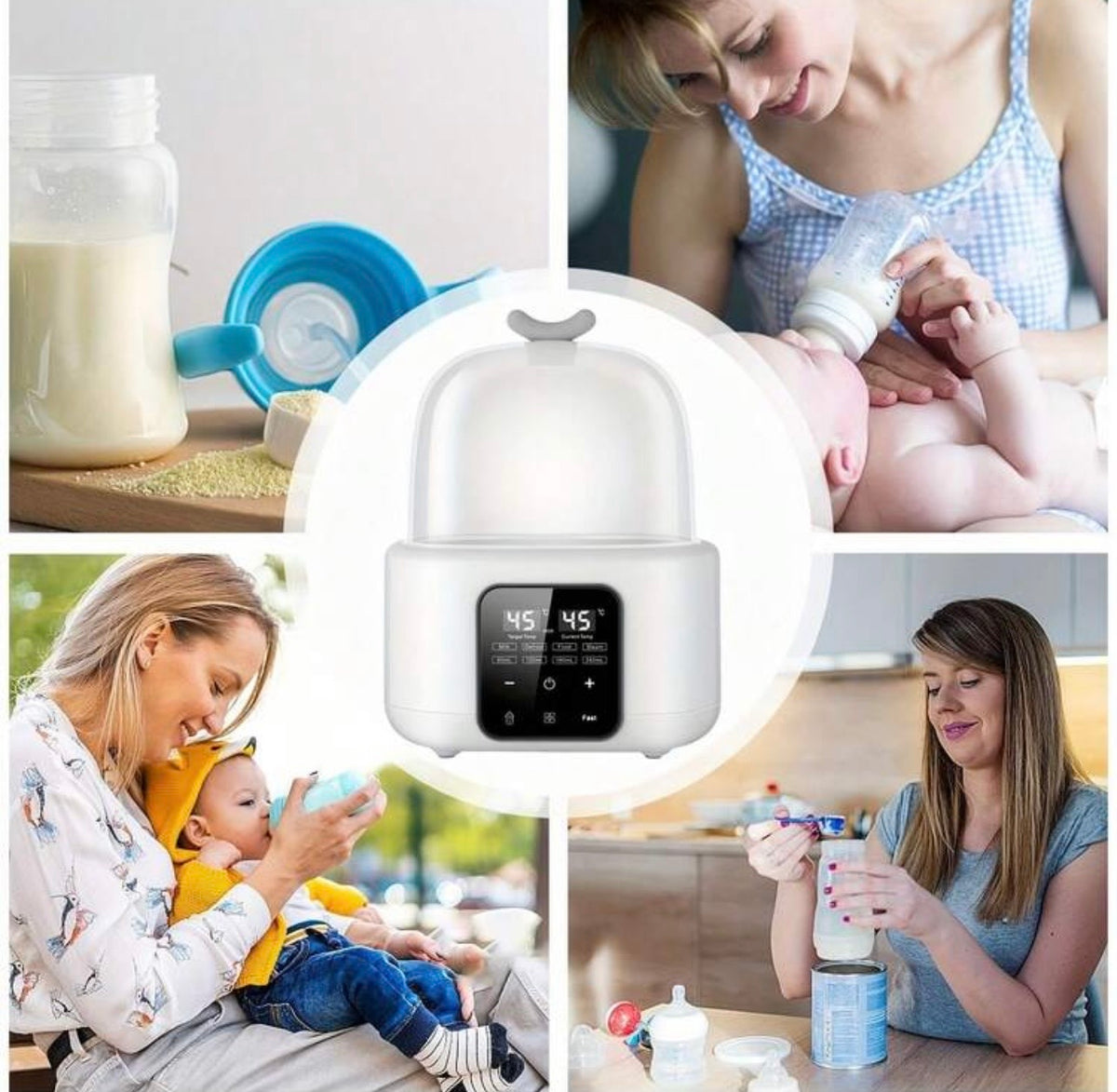 TidyMini™ WarmNest 6-in-1 Smart Bottle Warmer