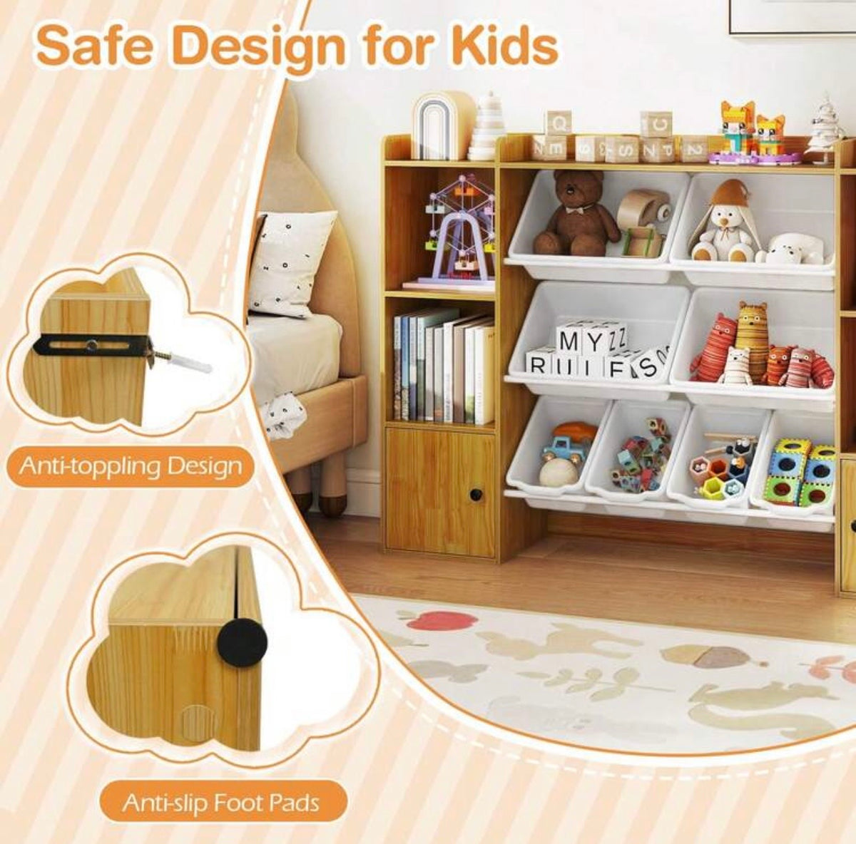 TidyMini™ WonderNest Toy & Book Organizer