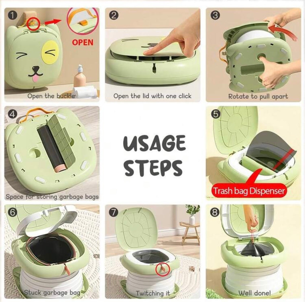 TidyMini™ PottyPal Foldable Travel Potty