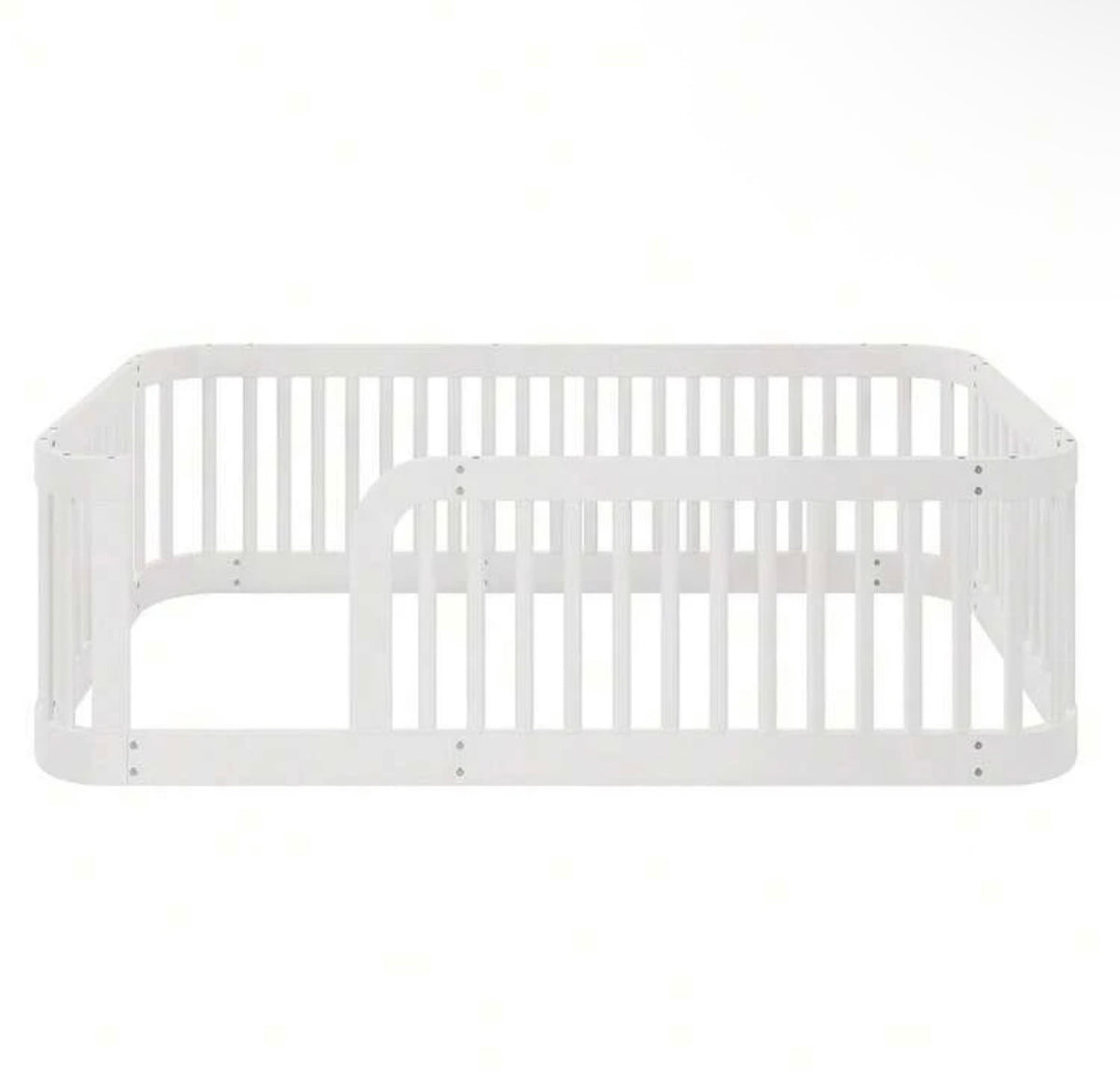 TidyMini™ NestHaven™ Floor Bed with Full Guardrails