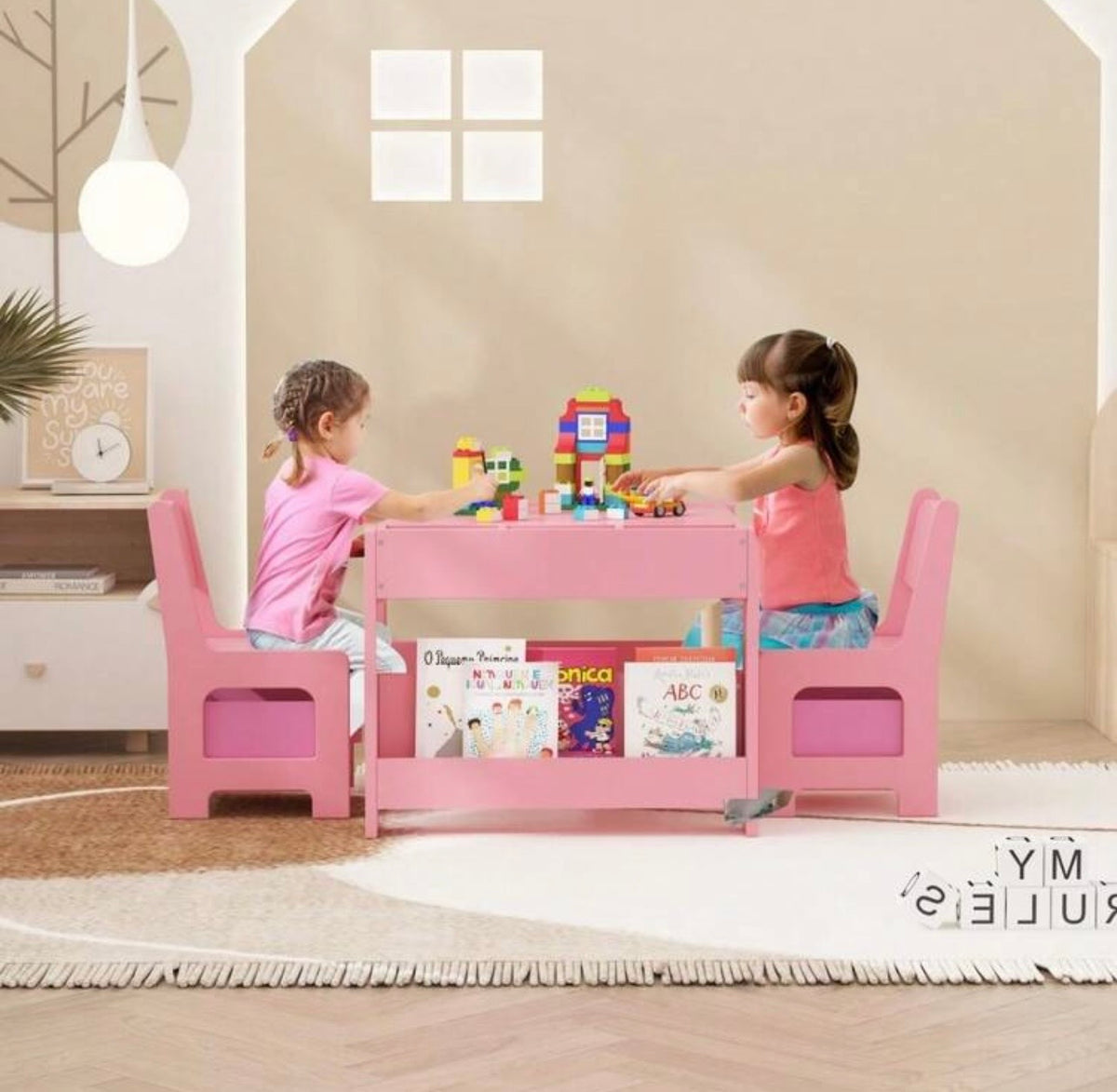 TidyMini Create & Learn™ 4-in-1 Kids Activity Table & Chair Set