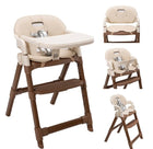 TidyMini™ EverStep Convertible High Chair — Foldable Design, Adjustable Legs & Removable Double Tray