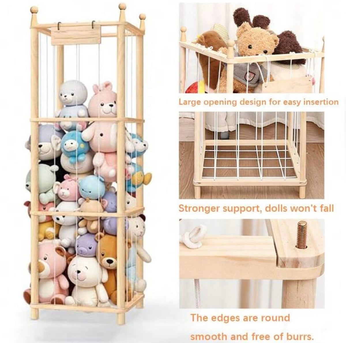 TidyMini™ PlushTower Stuffed Animal Storage Organizer